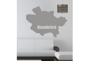 Umriss von Osnabrück als Wandtattoo 