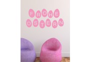 Frohe Ostern 6 als Wandtattoo