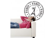 Stempel von Paris als Wandtattoo 