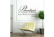 Phantasie ist wichtiger als Wandtattoo 