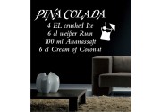 Pina Colada als Wandtattoo
