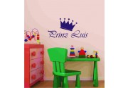 Prinz m. dem Namen deines Kindes als Wandtattoo 