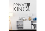 Privat Kino mit Kamera als Wandtattoo