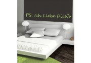 PS: Ich liebe Dich als Wandtattoo 
