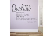 Qualität bedeutet... als Wandtattoo