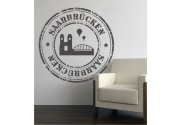 Stempel Saarbrücken als Wandtattoo 