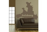 Umriss Salzburg als Wandtattoo 
