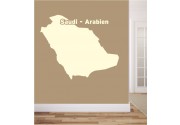 Saudi-Arabien als Wandtattoo