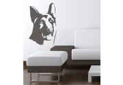 Schäferhund als Wandtattoo 