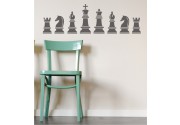 Schachfiguren als Wandtattoo 