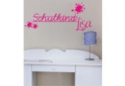 Schulkind + Namen als Wandtattoo 