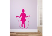 Seilspringen als Wandtattoo