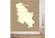Serbien als Wandtattoo
