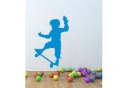 Kleiner Skater als Wandtattoo