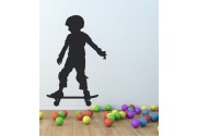 Skaterjunge als Wandtattoo