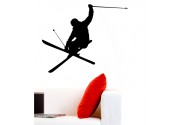 Skifahrer als Wandtattoo