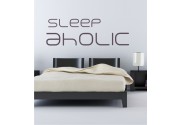 Sleep Aholic als Wandtattoo 