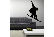 Snowboard Trick als Wandtattoo 