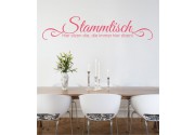 Stammtisch mit Spruch als Wandtattoo