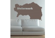 Umriss Steiermark als Wandtattoo 