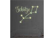 Sternzeichen Schütze als Leuchttattoo