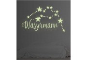 Sternzeichen Wassermann als Leuchttattoo