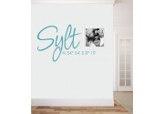 Sylt Koordinaten als Wandtattoo