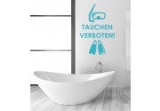 Tauchen verboten als Wandtattoo
