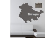 Umriss von Thüringen als Wandtattoo 