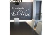 It´s Time for Vino als Wandtattoo 
