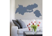 Umriss Tirol als Wandtattoo