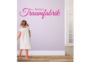 Traumfabrik + Name als Wandtattoo
