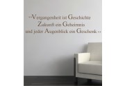 Vergangenheit ist... als Wandtattoo 