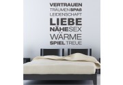 Vertrauen, Liebe... als Wandtattoo 
