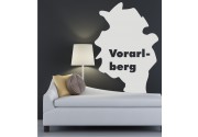 Umriss Vorarlberg als Wandtattoo 