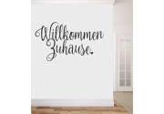 Willkommen Zuhause als Wandtattoo 