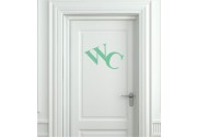 WC als Türaufkleber
