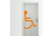Behinderten WC 2 als Wandtattoo