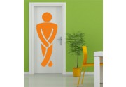 WC Herren als Wandtattoo