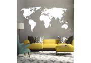 Weltkarte als Wandtattoo