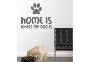 Home Dog als Wandtattoo