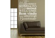 Willkommen, Benvenuto 3... als Wandtattoo