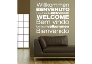 Willkommen, Benvenuto... als Wandtattoo 