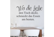 Wo die Liebe... als Wandtattoo
