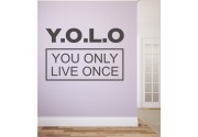 YOLO als Wandtattoo