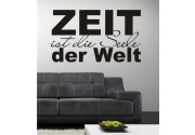 Zeit ist die Seele der Welt als Wandtattoo