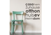 Casa, hem, Zuhause... als Wandtattoo 