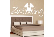 Zwilling mit Symbol als Wandtattoo 