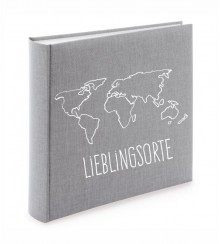 Album mit Weltkarte