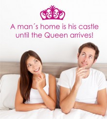 A man´s home... als Wandtattoo